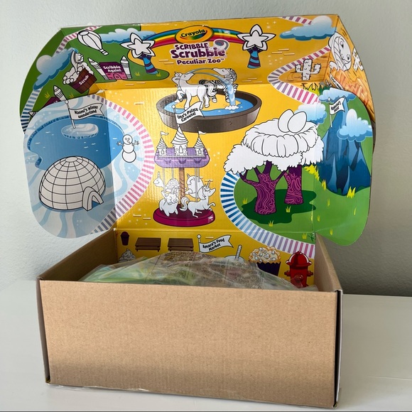 NIB Scribble Scrubbie Peculiar Zoo Play Set - Picture 2 of 12